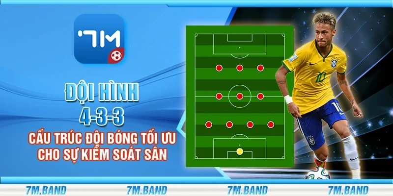 Đội hình 4-3-3 - Cấu trúc đội bóng tối ưu cho sự kiểm soát sân