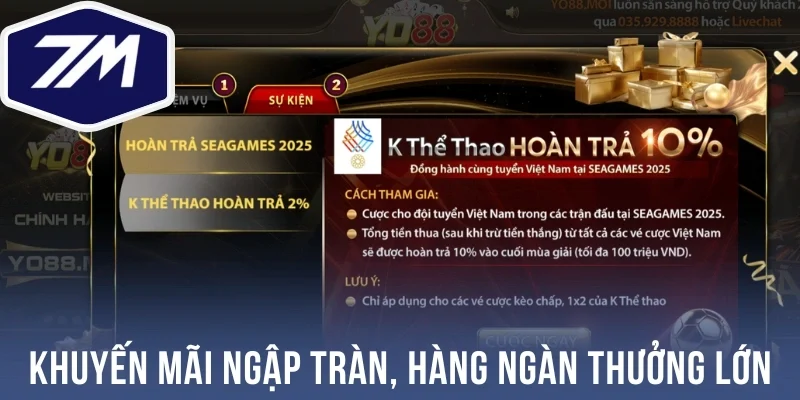 Khuyến mãi ngập tràn, hàng ngàn thưởng lớn