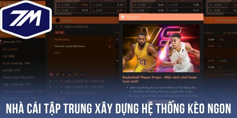 Nhà cái tập trung xây dựng hệ thống kèo ngon