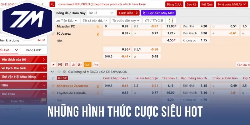 Những hình thức cược siêu hot