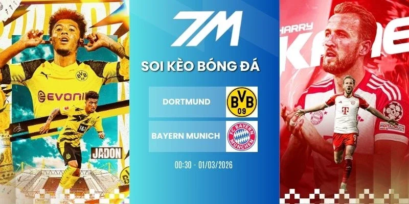 Kèo nhà cái Dortmund vs Bayern Munich hôm nay ngày 01/03/2026 - Bundesliga