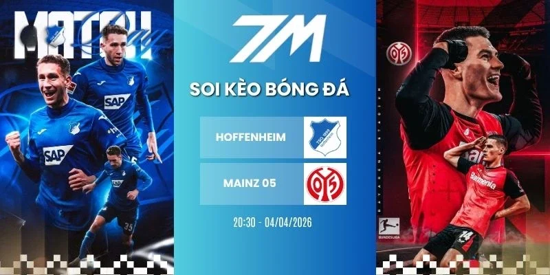 Kèo nhà cái Hoffenheim vs Mainz 05 hôm nay ngày 04/04/2026 - Bundesliga