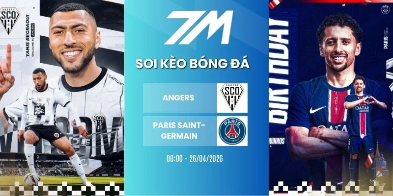 Kèo bóng đá Angers vs Paris Saint-Germain hôm nay ngày 26/04/2026 - Ligue 1