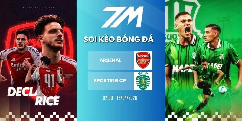 Kèo bóng đá Arsenal vs Sporting CP hôm nay ngày 16/04/2026 - C1