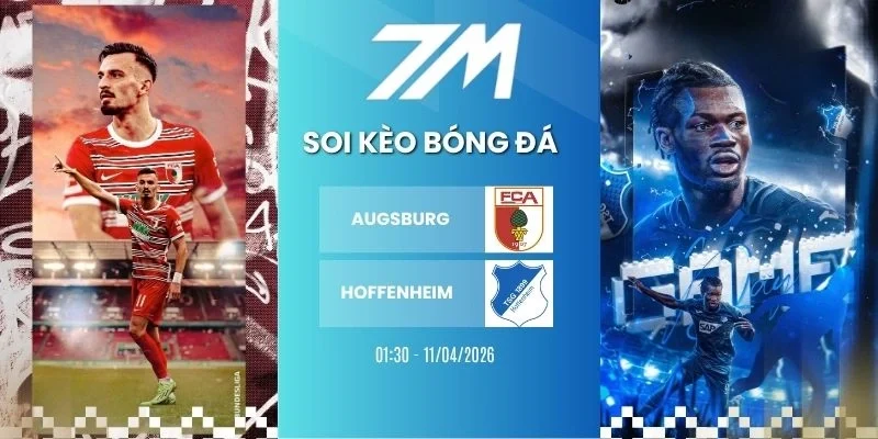 Tỷ lệ kèo Augsburg vs Hoffenheim hôm nay ngày 11/04/2026 - Bundesliga
