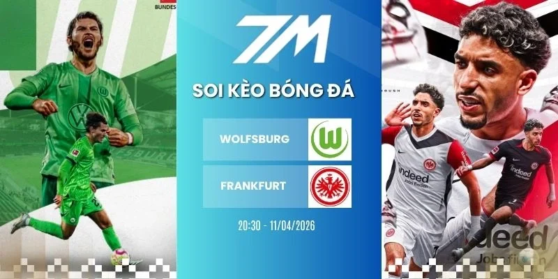 Tỷ lệ kèo Wolfsburg vs Frankfurt hôm nay ngày 11/04/2026 - Bundesliga