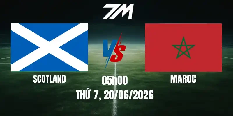 Tỷ Lệ Nhà Cái Scotland Vs Maroc - Bảng C World Cup 05h00 20/06/2026